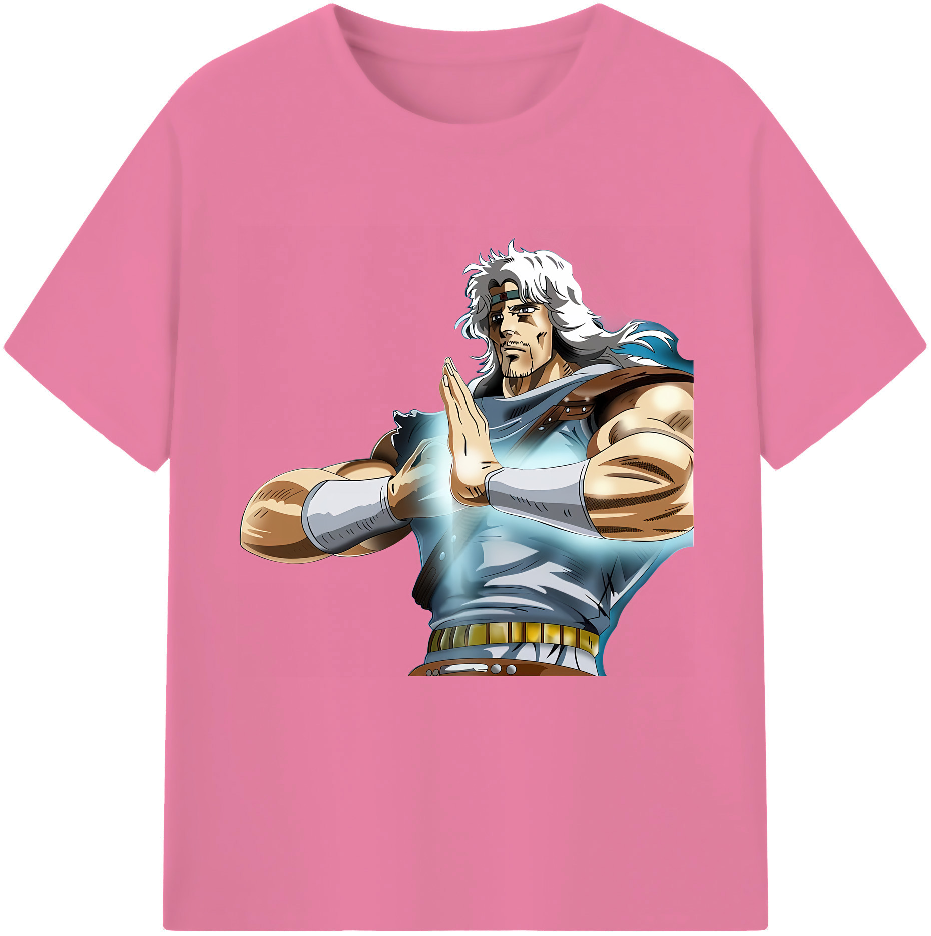 （画像用） 北斗の拳 Fist of the North Star 綿100％半袖Tシャツ（フロントプリント）